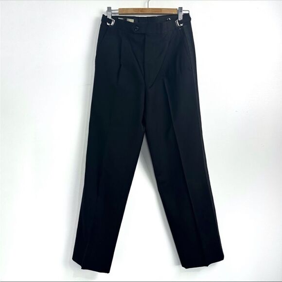 Vintage Yves Saint Laurent Black Tuxedo Pant - Picture 1 of 11